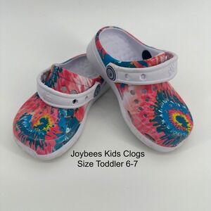 Joybees Kids Tie-Dye Clogs - Pink/Blue